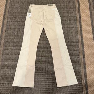 Hudson Jeans Beige Flare & Wide Leg